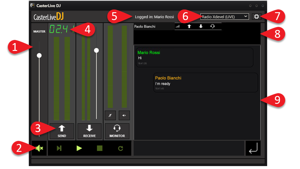 casterlive-dj-interface